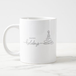 Caneca De Café Grande Whimsical Christmas Mug – Cheerful Holiday Coffee 