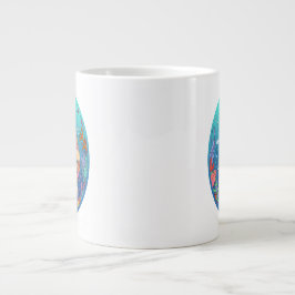 Caneca De Café Grande Whimsical Merman Abs Mug