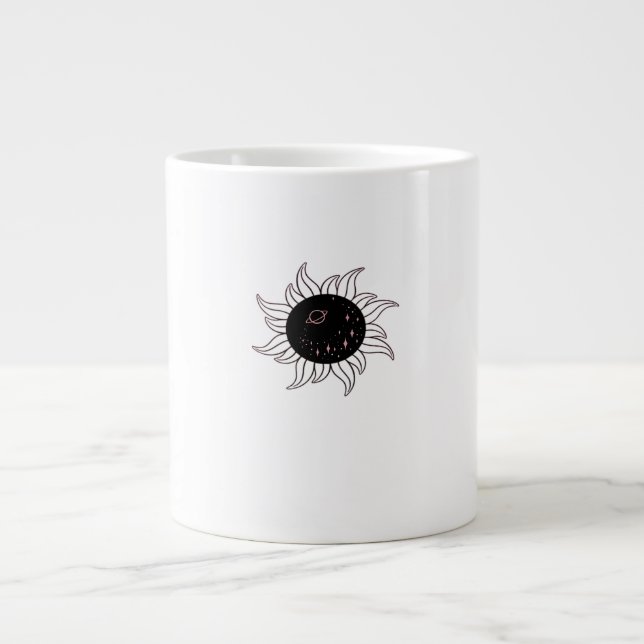 Caneca De Café Grande Whimsigol Sun Space Mounts E Sunset (Frente)