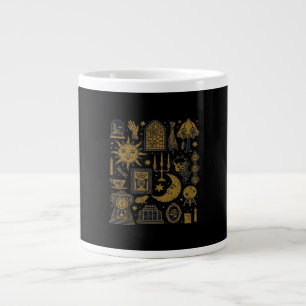 Caneca De Café Grande Whimsigoth Classic - Luas Místicas e Floresta