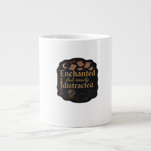 Caneca De Café Grande Whimsigoth Fantasy Mystical Forests, Luas e Magia