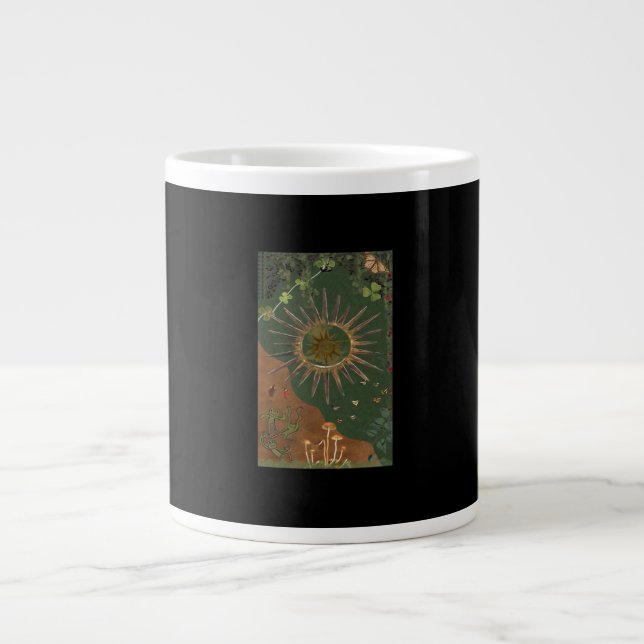 Caneca De Café Grande Whimsigoth Swirl Poster (Frente)