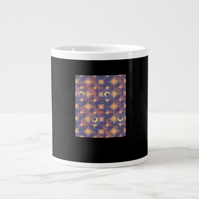 Caneca De Café Grande Whimsigoth Wallpaper Classic (Frente)