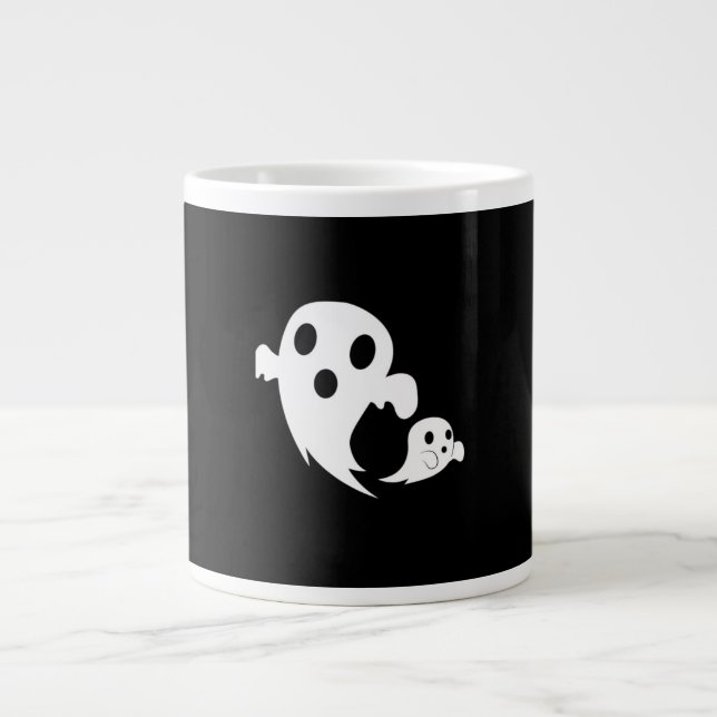 Caneca De Café Grande White Boo (Frente)