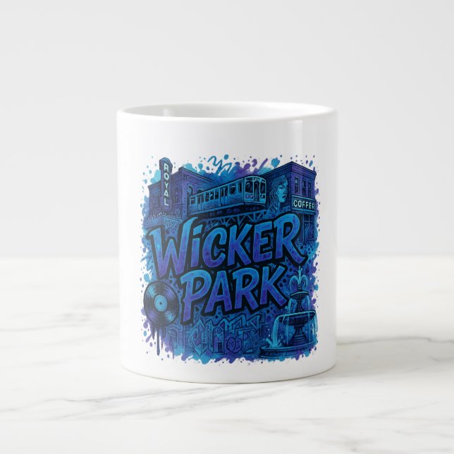 Caneca De Café Grande Wicker Park (Frente)