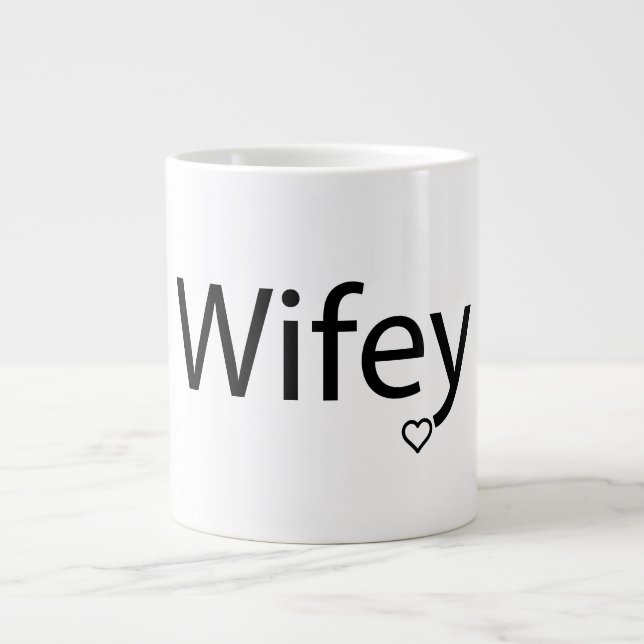 Caneca De Café Grande Wifey - Jumbo Mug (Frente)