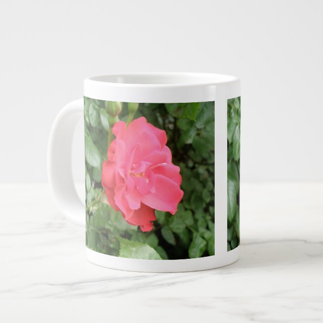 Caneca De Café Grande Wild Rosa Mug (Frente Esquerda)
