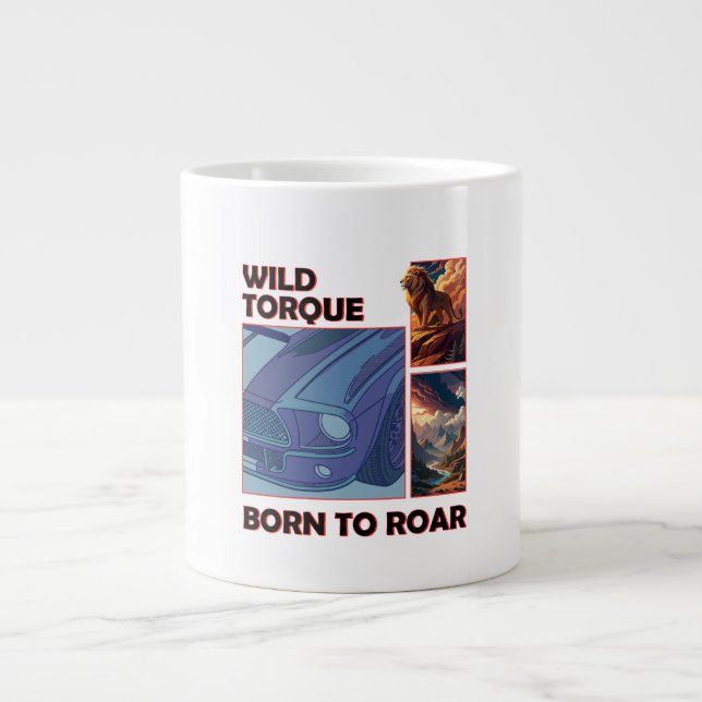 Caneca De Café Grande Wild Torque - Nascer a Roar (Frente)