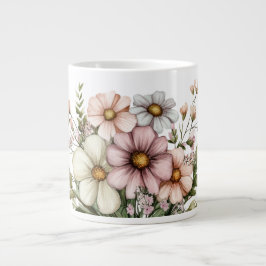 Caneca De Café Grande Wildflowers Specialty Coffee Mug