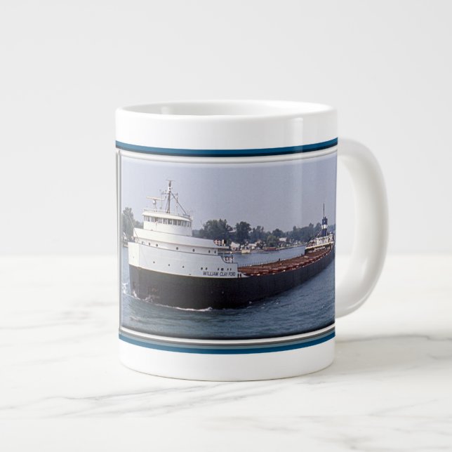 Caneca De Café Grande William Clay Ford info jumbo mug (Frente Esquerda)