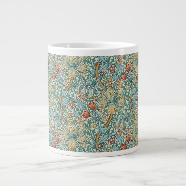 Caneca De Café Grande William Morris "Ouro Lily" 3 (Frente)