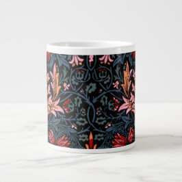 Caneca De Café Grande William Morris Snakeshead - Padrão Escuro