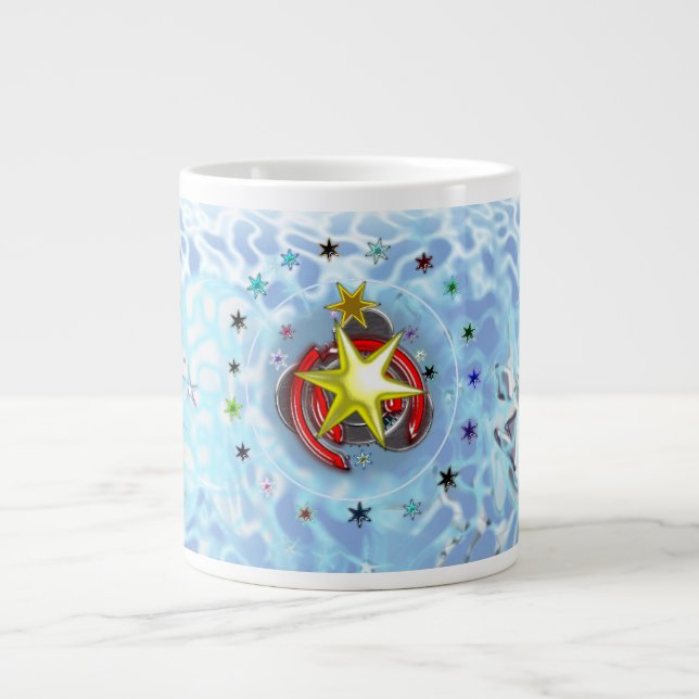 Caneca De Café Grande Wind Santa Claus Sock (Frente)