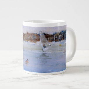 Caneca De Café Grande Windsurfer e Bathers