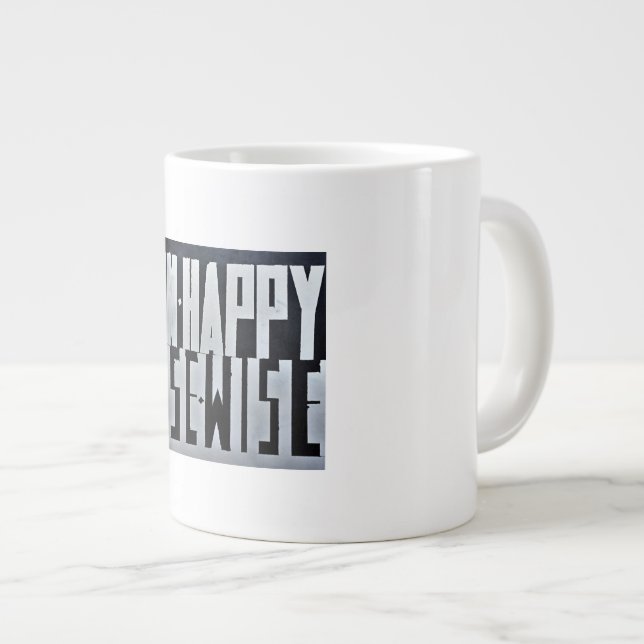 Caneca De Café Grande WinHappyLoseWise (Frente Esquerda)