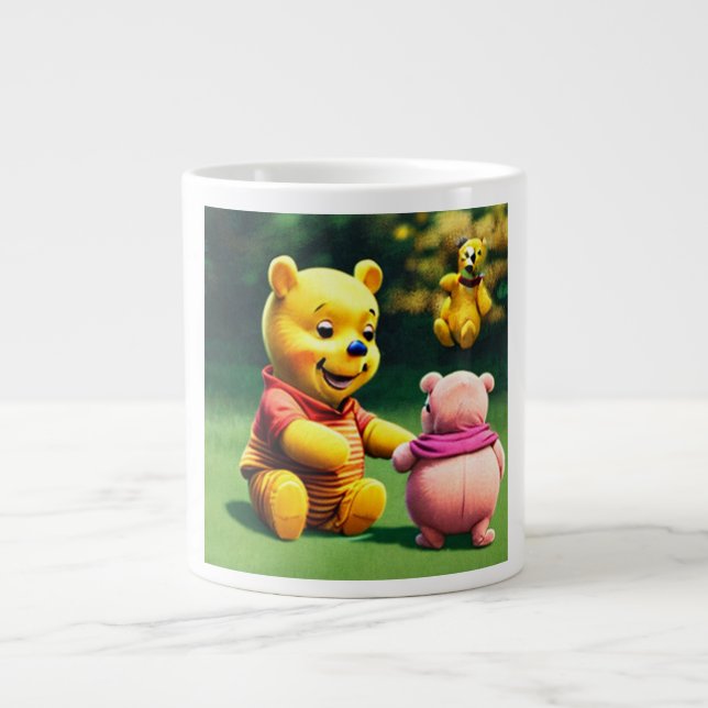 Caneca De Café Grande Winnie, o Pooh 4. (Frente)