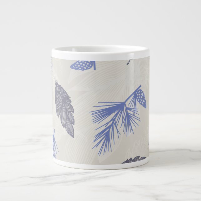 Caneca De Café Grande Winter Blues (Frente)