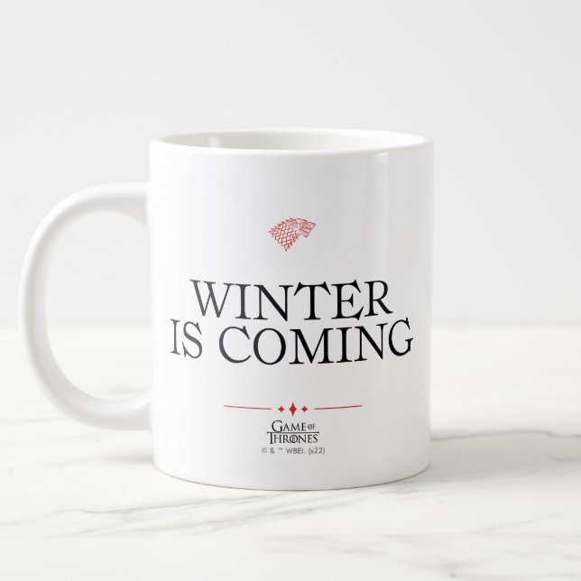 Caneca De Café Grande Winter Is Coming (Esquerda)