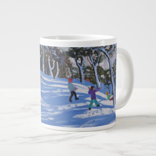 Caneca De Café Grande Winter Ladmanlow Derbyshire 2013 (Frente Esquerda)