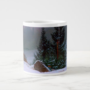 Caneca De Café Grande Winter Landscape Caspar David Friedrich