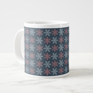 Caneca De Café Grande Winter Snowflake  Specialty Mug