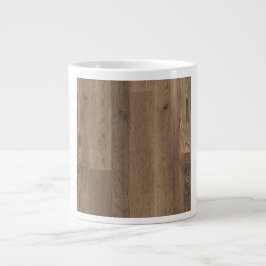 Caneca De Café Grande Wire-Brushed Reclaimed Pine Rustic Grain