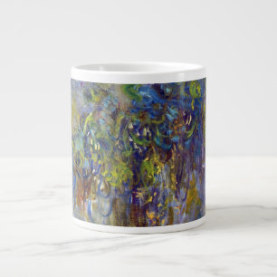 Caneca De Café Grande Wisteria (metade direita) por Claude Monet