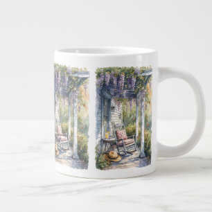 Caneca De Café Grande Wisteria Porch Rocking Cena