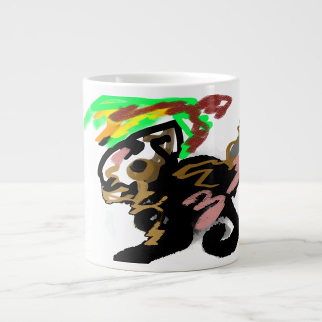 Caneca De Café Grande Wolf autumn joy (Frente)