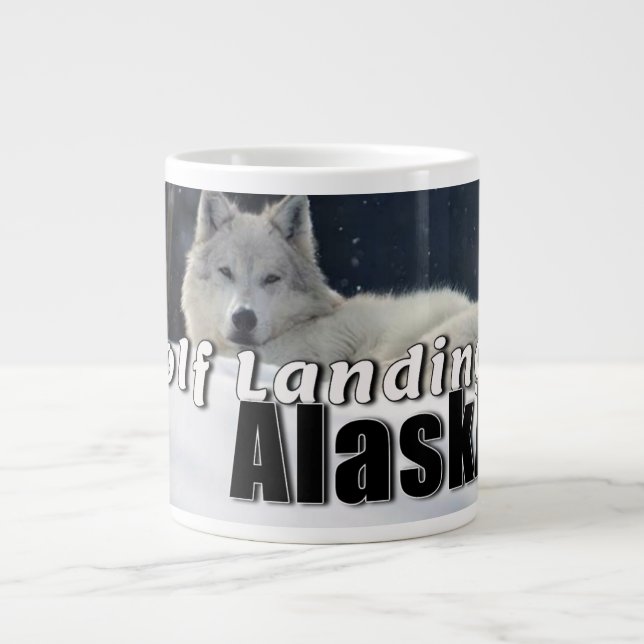 Caneca De Café Grande Wolf Landing Alaska Café Cup (Frente)