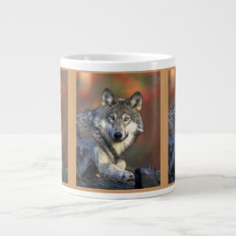 Caneca De Café Grande Wolf Lovers Art