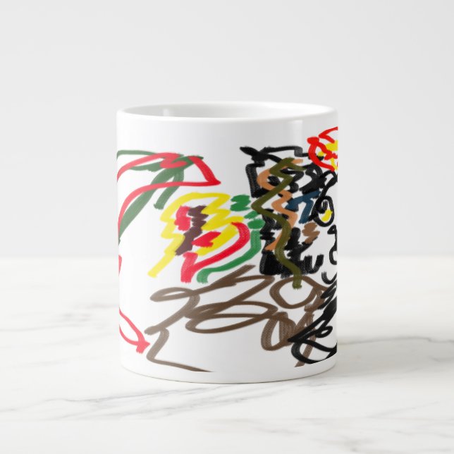 Caneca De Café Grande Wolf set Autumn (Frente)