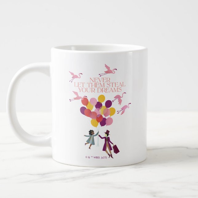 Caneca De Café Grande Wonka "Nunca Deixe Que Roubem Seus Sonhos" (Esquerda)