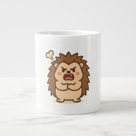 Caneca De Café Grande Wonky Zoo Moody Hedgehog Specialty Mug