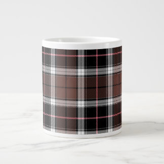 Caneca De Café Grande Xadrez Marrom