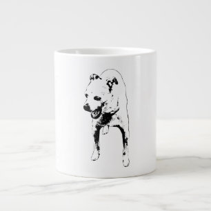 Caneca De Café Grande Yawn sonolento no brilho da colheita