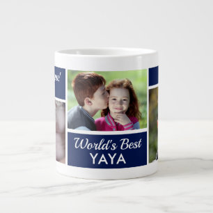 Caneca De Café Grande Yaya Photo Collage Giant Coffee Mug