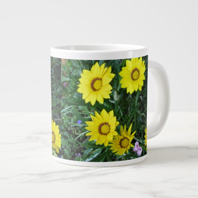 Caneca De Café Grande Yellow Daisy Jumbo Mug (Frente Esquerda)