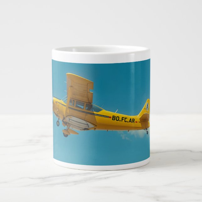 Caneca De Café Grande yellow flyer high (Frente)