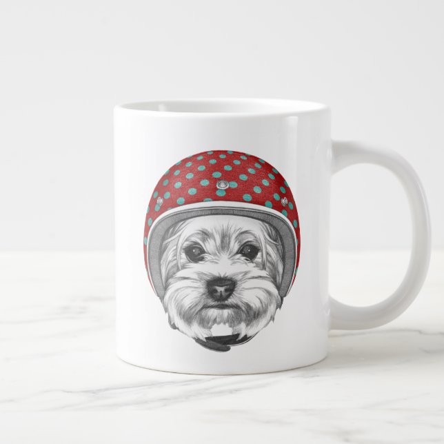 Caneca De Café Grande Yorkshire Terrier Daredemvil (Direita)