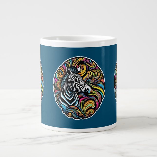 Caneca De Café Grande Zebra 1 (Frente)