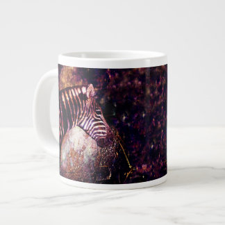 Caneca De Café Grande Zebra Celestial do Equídeo Eclipse