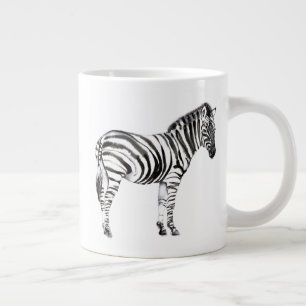 Caneca De Café Grande Zebra em pé