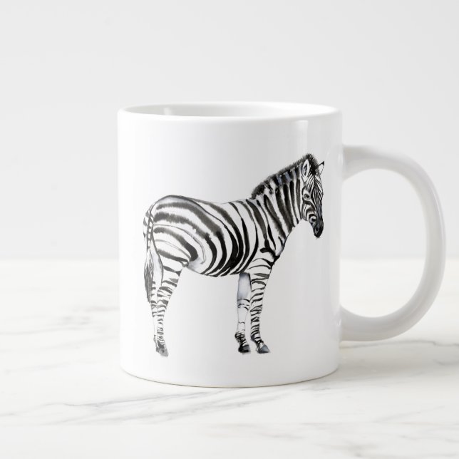 Caneca De Café Grande Zebra em pé (Direita)