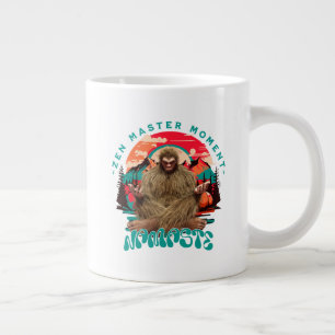 Caneca De Café Grande Zen Master Moment - Namaste Funny Bigfoot