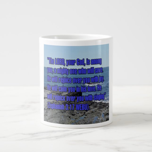 Caneca De Café Grande Zephaniah 3:17 WEBU Mug (Frente)
