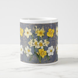 Caneca De Café Grande Zodiac Birth Flower Personalized Mug