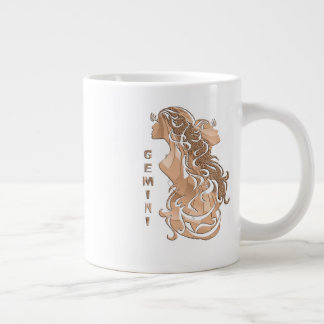Caneca De Café Grande Zodíaco dos Gêmeos