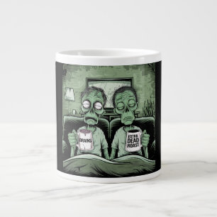 Caneca De Café Grande Zombie Coffee Break - Brains & Extra Morto Roast