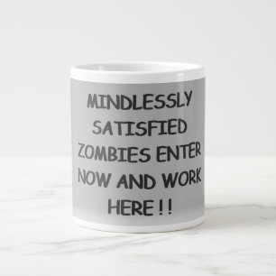 Caneca De Café Grande Zombies Satisfeitos Inclinadamente Mug de Café